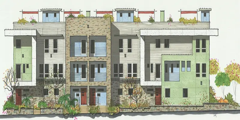 MARKET STREET TOWNHOMES New Construction Multi-Family & Multi-Building Complex